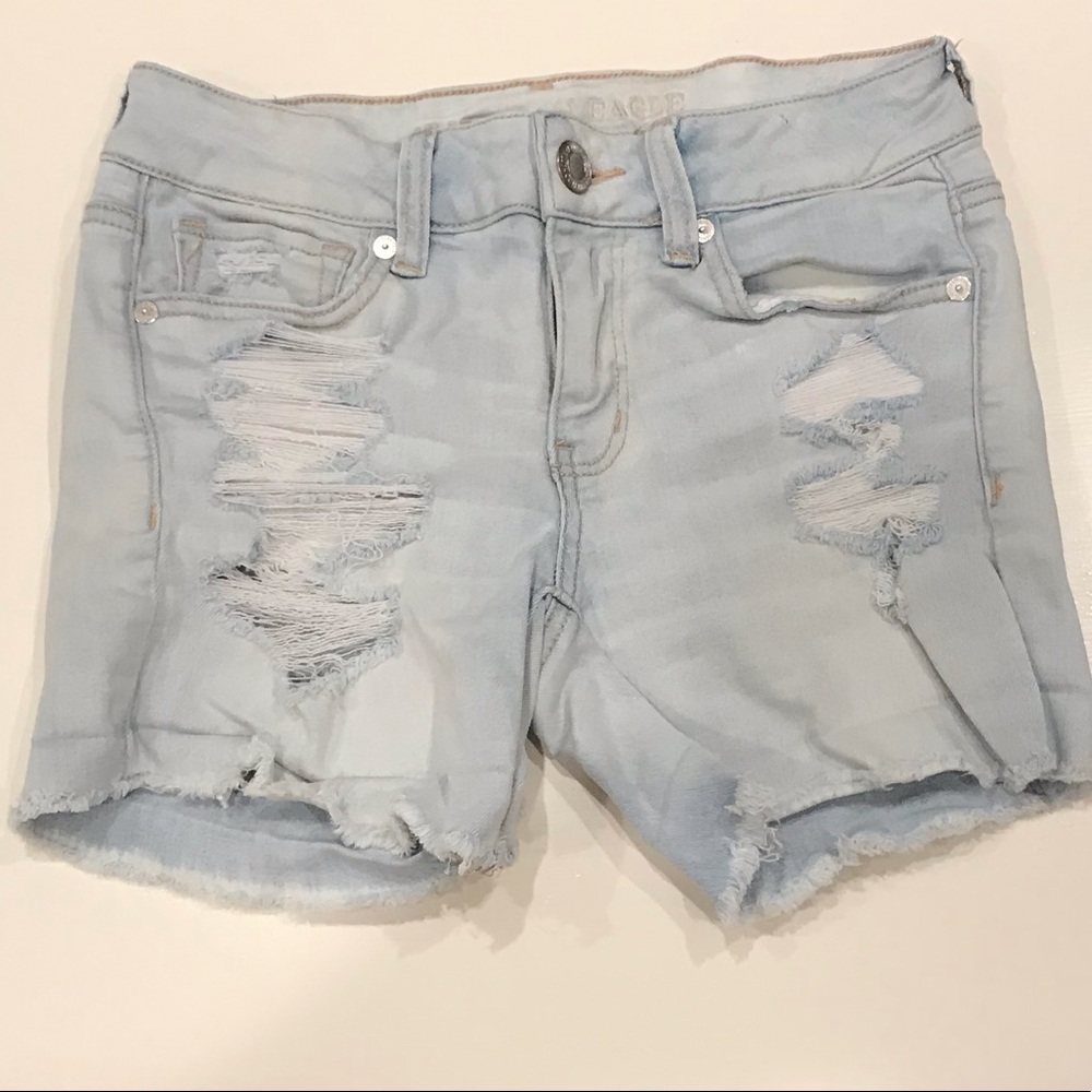 American Eagle distressed shorts